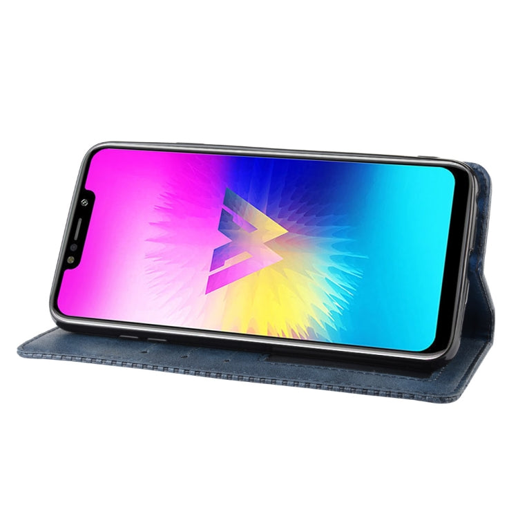 Magnetic Buckle Retro Crazy Horse Texture Horizontal Flip Leather Case for LG W10,with Holder & Card Slots & Photo Frame