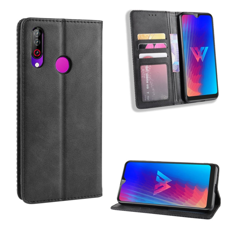 Magnetic Buckle Retro Crazy Horse Texture Horizontal Flip Leather Case for LG W30,with Holder & Card Slots & Photo Frame