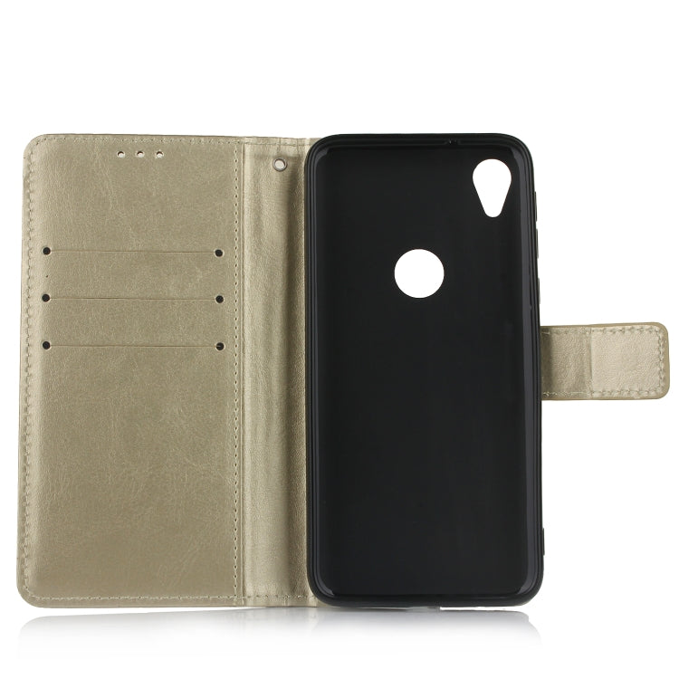 Retro Crazy Horse Texture Horizontal Flip Leather Case for Motorola Moto E6 , with Holder & Card Slots & Photo Frame