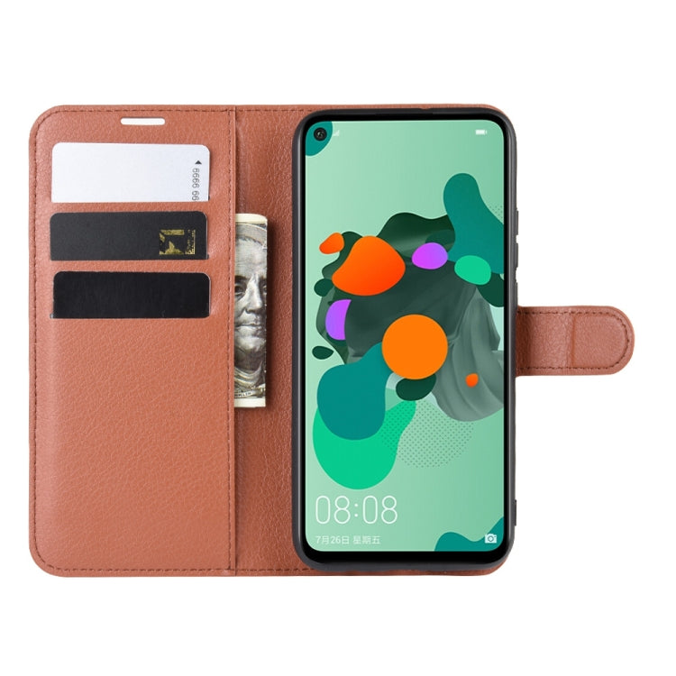 Litchi Texture Horizontal Flip Leather Case for Huawei Mate 30 Lite / Nova 5i Pro, with Wallet & Holder & Card Slots
