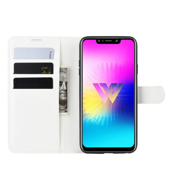 Litchi Texture Horizontal Flip Leather Case for LG W10, with Wallet & Holder & Card Slots