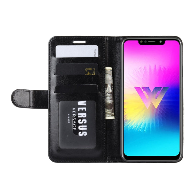 R64 Texture Single Fold Horizontal Flip Leather Case for LG W10, with Holder & Card Slots & Wallet