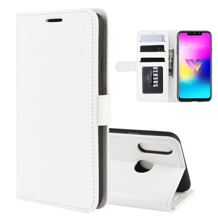 R64 Texture Single Fold Horizontal Flip Leather Case for LG W10, with Holder & Card Slots & Wallet