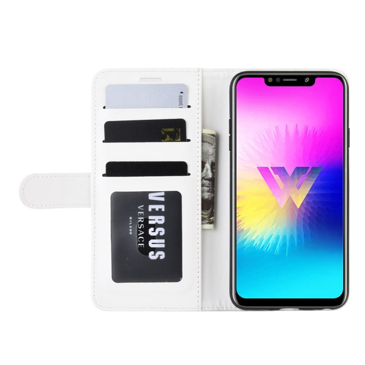 R64 Texture Single Fold Horizontal Flip Leather Case for LG W10, with Holder & Card Slots & Wallet