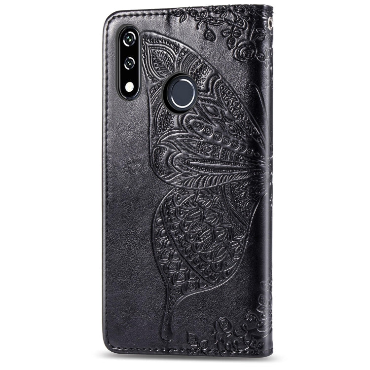 Butterfly Love Flowers Embossing Horizontal Flip Leather Case For LG W10 with Holder & Card Slots & Wallet & Lanyard