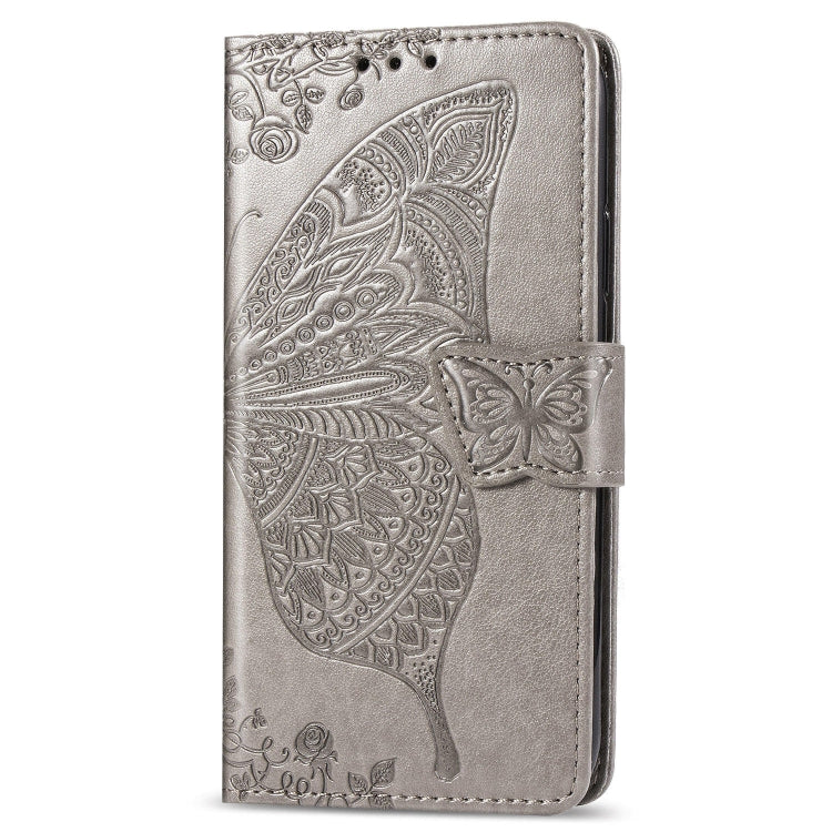 Butterfly Love Flowers Embossing Horizontal Flip Leather Case For LG W10 with Holder & Card Slots & Wallet & Lanyard