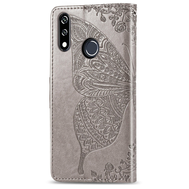 Butterfly Love Flowers Embossing Horizontal Flip Leather Case For LG W10 with Holder & Card Slots & Wallet & Lanyard