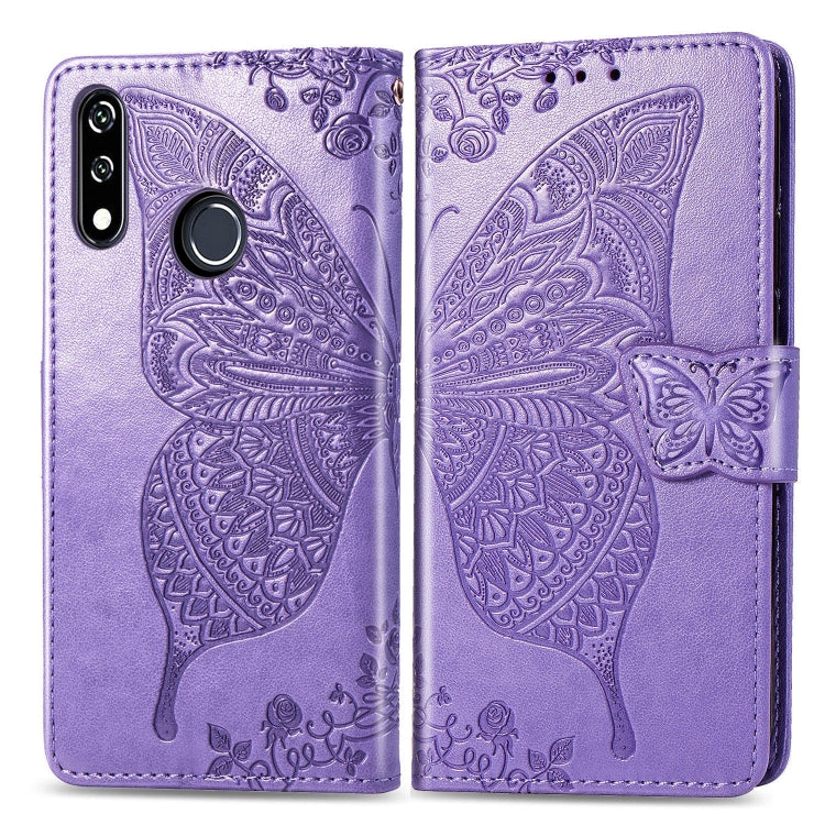 Butterfly Love Flowers Embossing Horizontal Flip Leather Case For LG W10 with Holder & Card Slots & Wallet & Lanyard