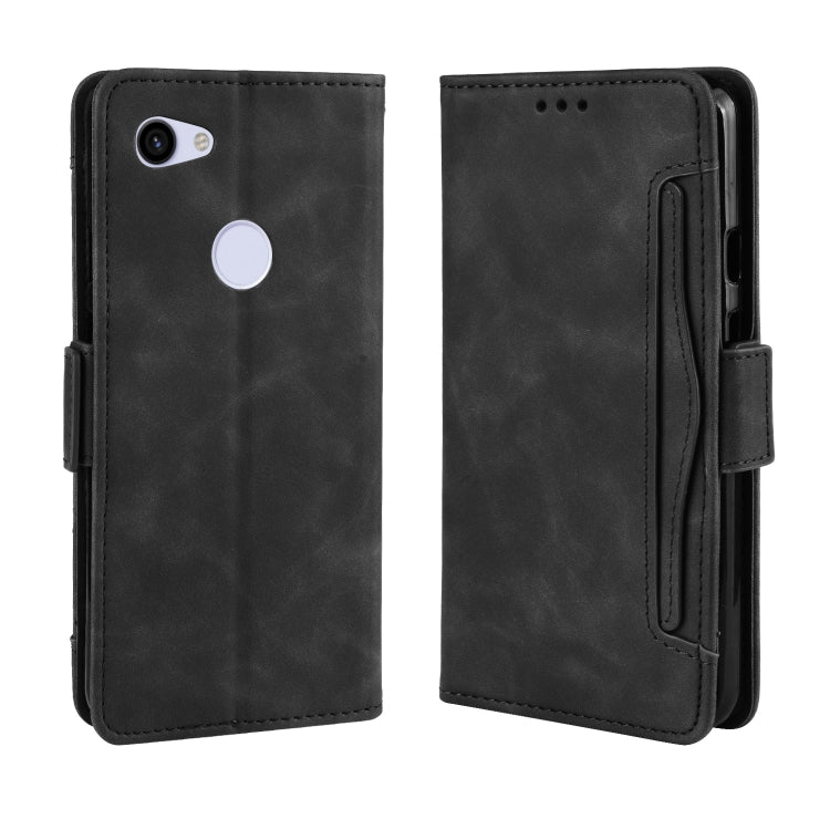 Wallet Style Skin Feel Calf Pattern Leather Case For Google Pixel 3a ,with Separate Card Slot