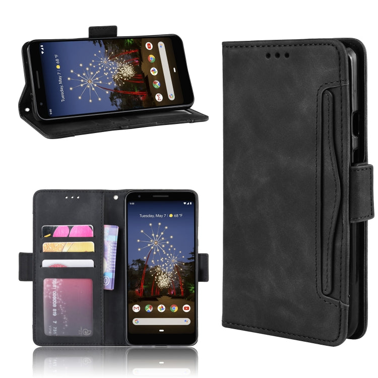Wallet Style Skin Feel Calf Pattern Leather Case For Google Pixel 3a ,with Separate Card Slot