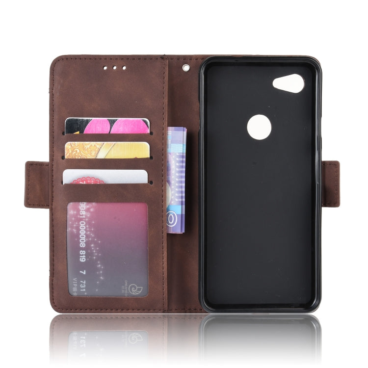 Wallet Style Skin Feel Calf Pattern Leather Case For Google Pixel 3a ,with Separate Card Slot