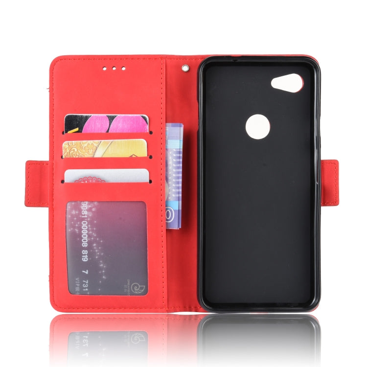 Wallet Style Skin Feel Calf Pattern Leather Case For Google Pixel 3a ,with Separate Card Slot