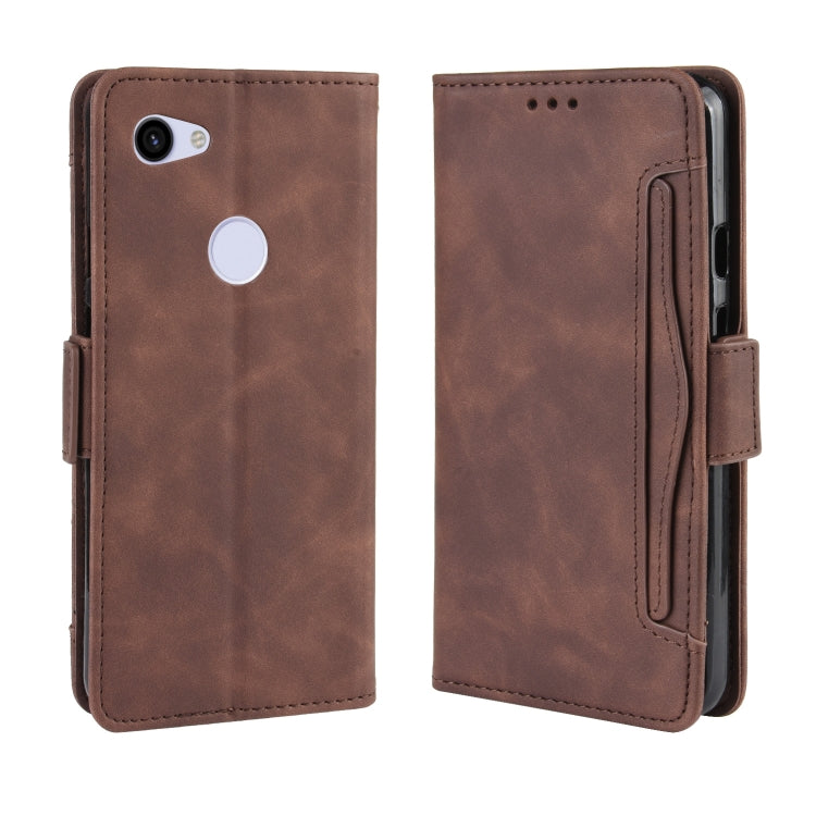 Wallet Style Skin Feel Calf Pattern Leather Case For Google Pixel 3a XL,with Separate Card Slot