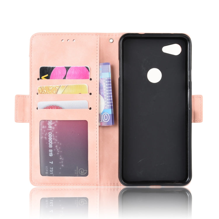 Wallet Style Skin Feel Calf Pattern Leather Case For Google Pixel 3a XL,with Separate Card Slot