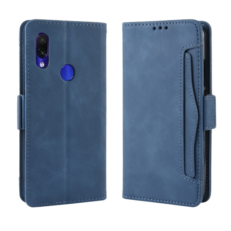 Wallet Style Skin Feel Calf Pattern Leather Case For Xiaomi Redmi 7,with Separate Card Slot
