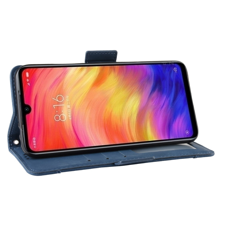 Wallet Style Skin Feel Calf Pattern Leather Case For Xiaomi Redmi 7,with Separate Card Slot