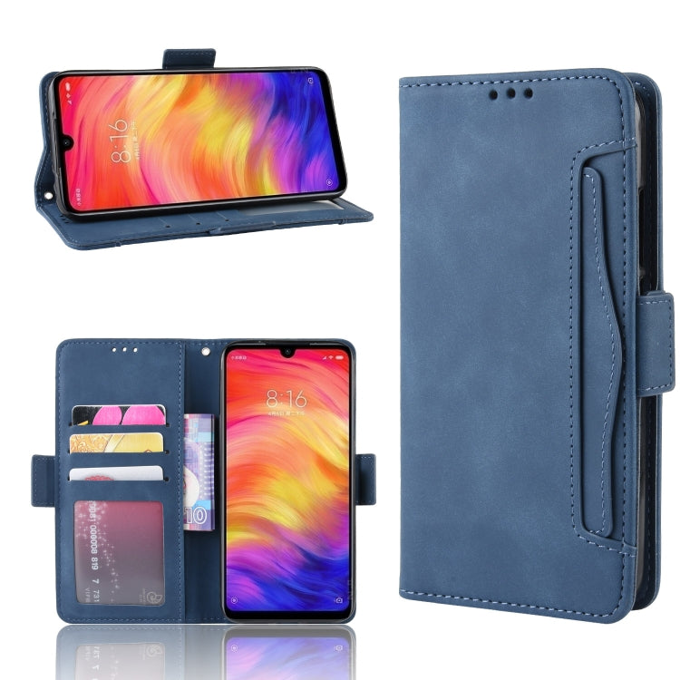 Wallet Style Skin Feel Calf Pattern Leather Case For Xiaomi Redmi 7,with Separate Card Slot