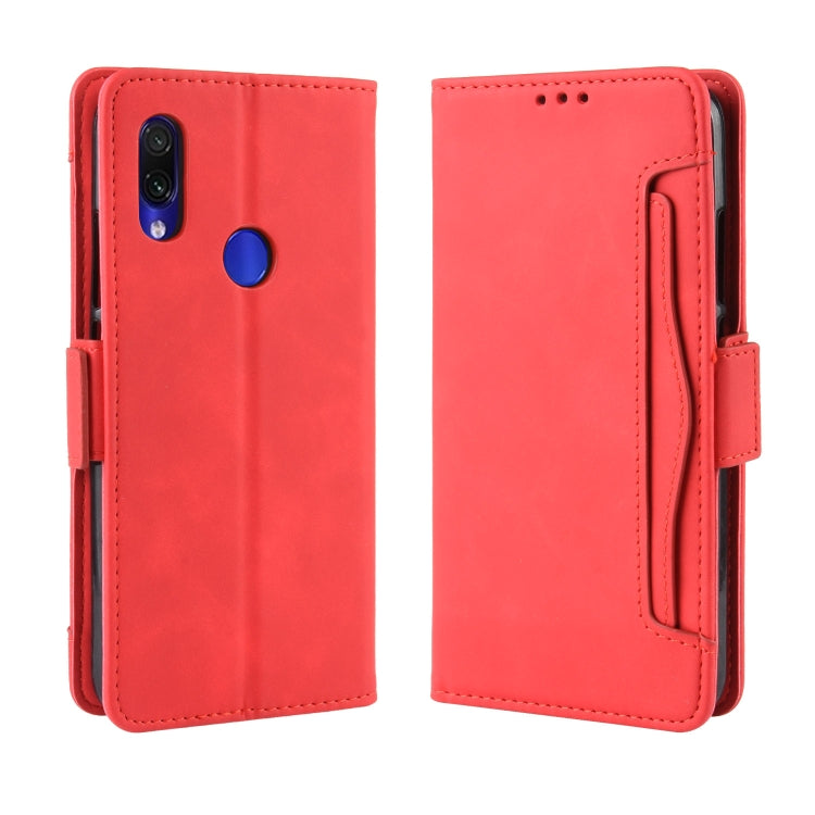 Wallet Style Skin Feel Calf Pattern Leather Case For Xiaomi Redmi 7,with Separate Card Slot