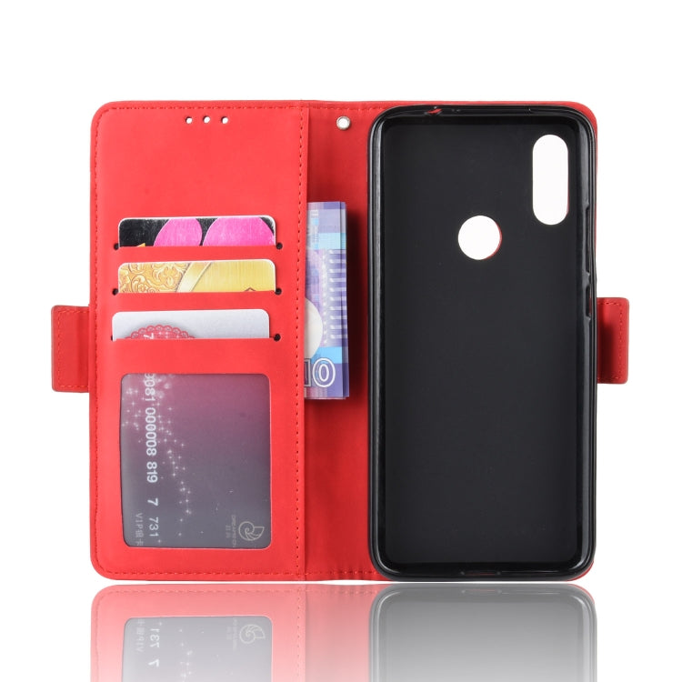 Wallet Style Skin Feel Calf Pattern Leather Case For Xiaomi Redmi 7,with Separate Card Slot