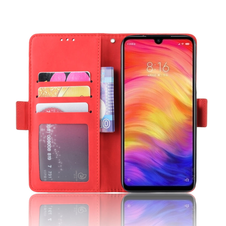 Wallet Style Skin Feel Calf Pattern Leather Case For Xiaomi Redmi 7,with Separate Card Slot