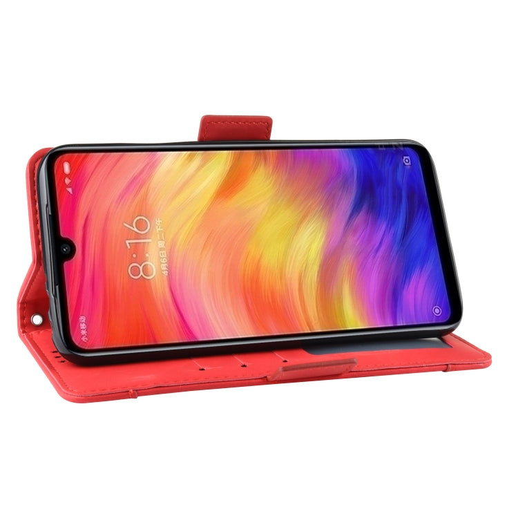 Wallet Style Skin Feel Calf Pattern Leather Case For Xiaomi Redmi 7,with Separate Card Slot