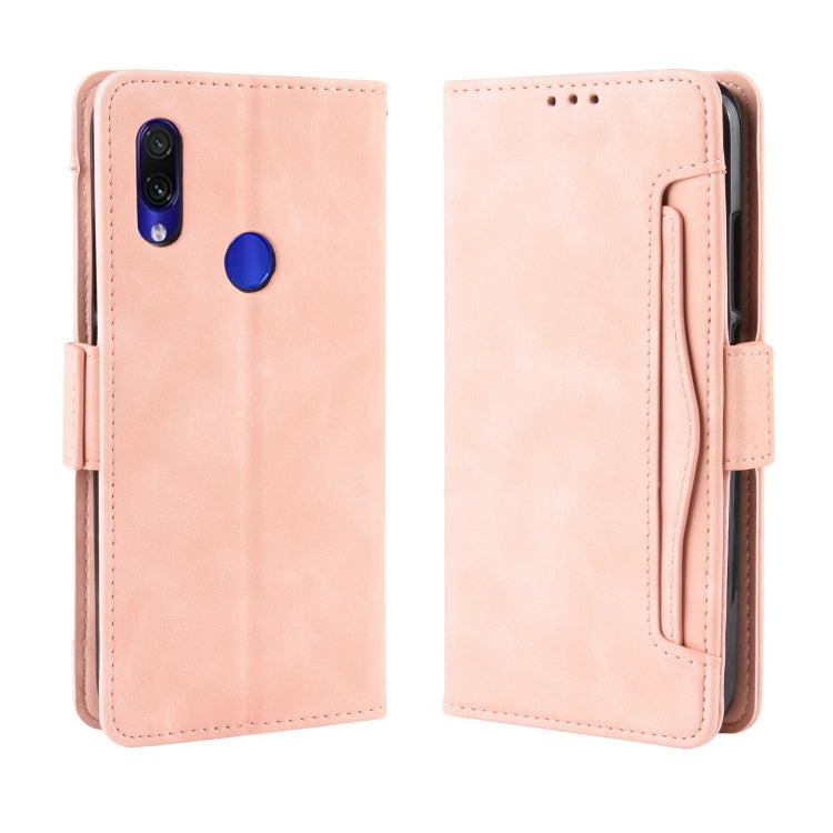 Wallet Style Skin Feel Calf Pattern Leather Case For Xiaomi Redmi 7,with Separate Card Slot