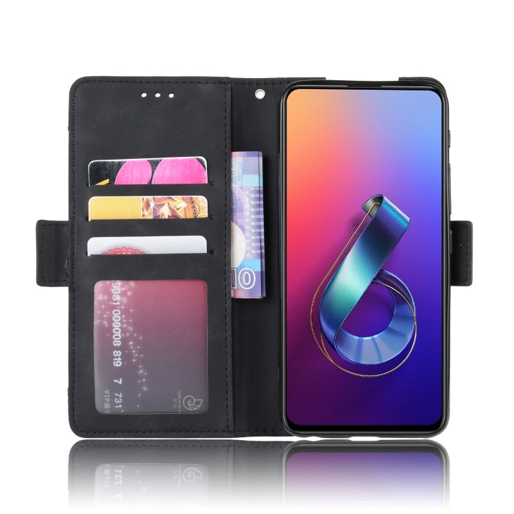 Wallet Style Skin Feel Calf Pattern Leather Case For Asus Zenfone 6 ZS630KL,with Separate Card Slot