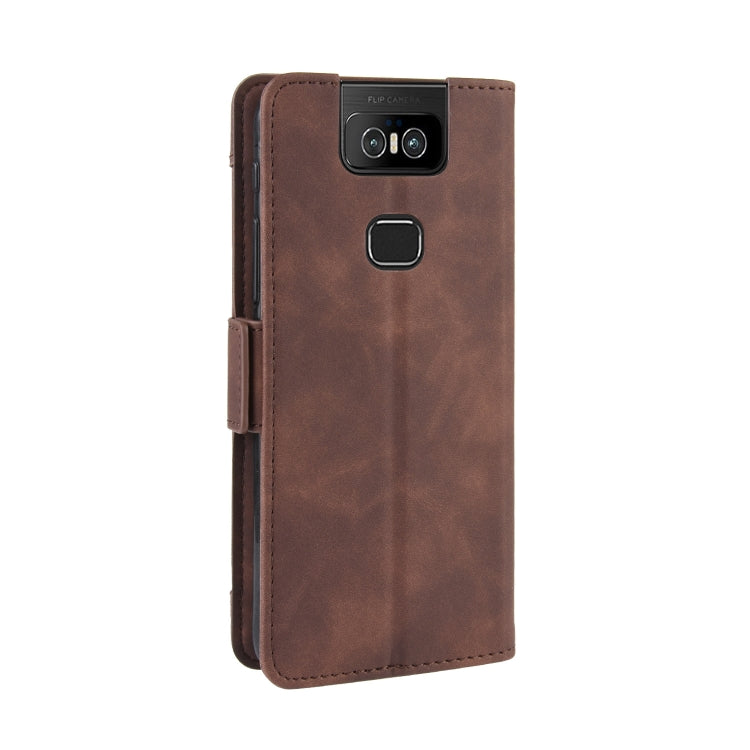 Wallet Style Skin Feel Calf Pattern Leather Case For Asus Zenfone 6 ZS630KL,with Separate Card Slot
