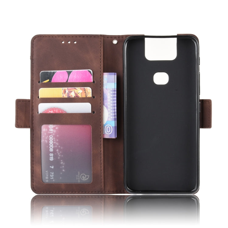 Wallet Style Skin Feel Calf Pattern Leather Case For Asus Zenfone 6 ZS630KL,with Separate Card Slot