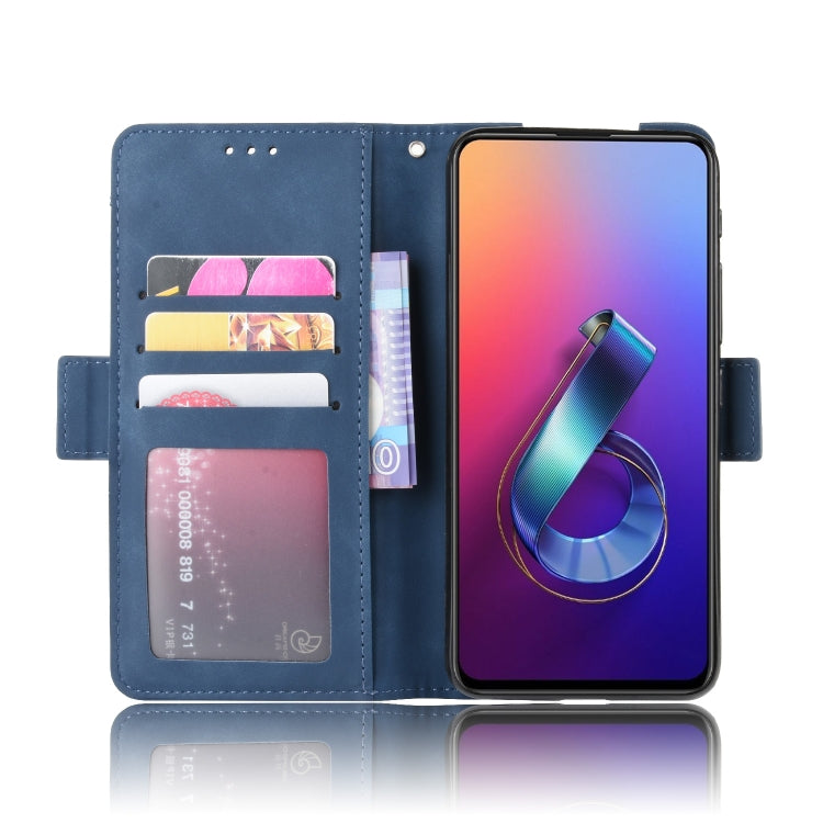 Wallet Style Skin Feel Calf Pattern Leather Case For Asus Zenfone 6 ZS630KL,with Separate Card Slot