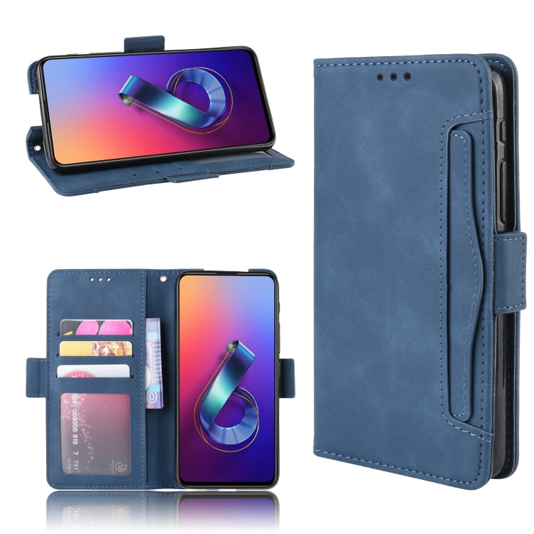 Wallet Style Skin Feel Calf Pattern Leather Case For Asus Zenfone 6 ZS630KL,with Separate Card Slot