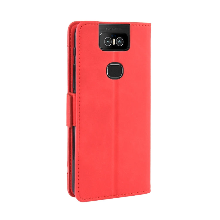 Wallet Style Skin Feel Calf Pattern Leather Case For Asus Zenfone 6 ZS630KL,with Separate Card Slot