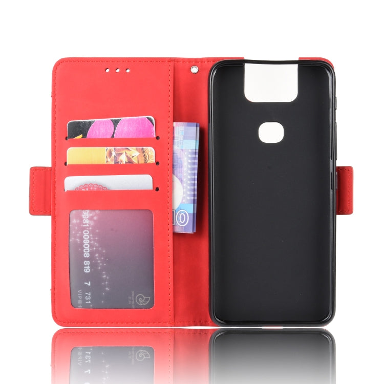 Wallet Style Skin Feel Calf Pattern Leather Case For Asus Zenfone 6 ZS630KL,with Separate Card Slot