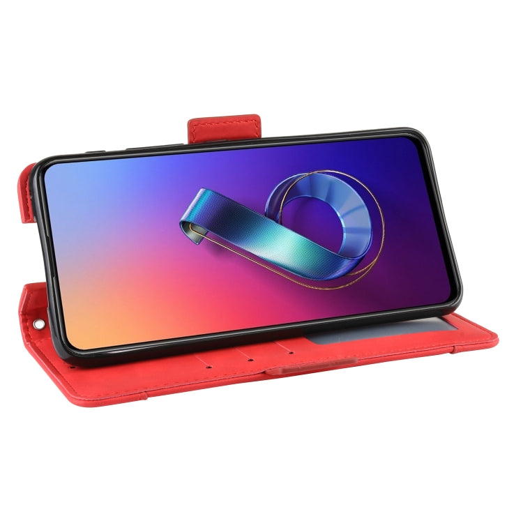 Wallet Style Skin Feel Calf Pattern Leather Case For Asus Zenfone 6 ZS630KL,with Separate Card Slot