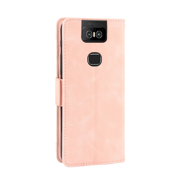 Wallet Style Skin Feel Calf Pattern Leather Case For Asus Zenfone 6 ZS630KL,with Separate Card Slot