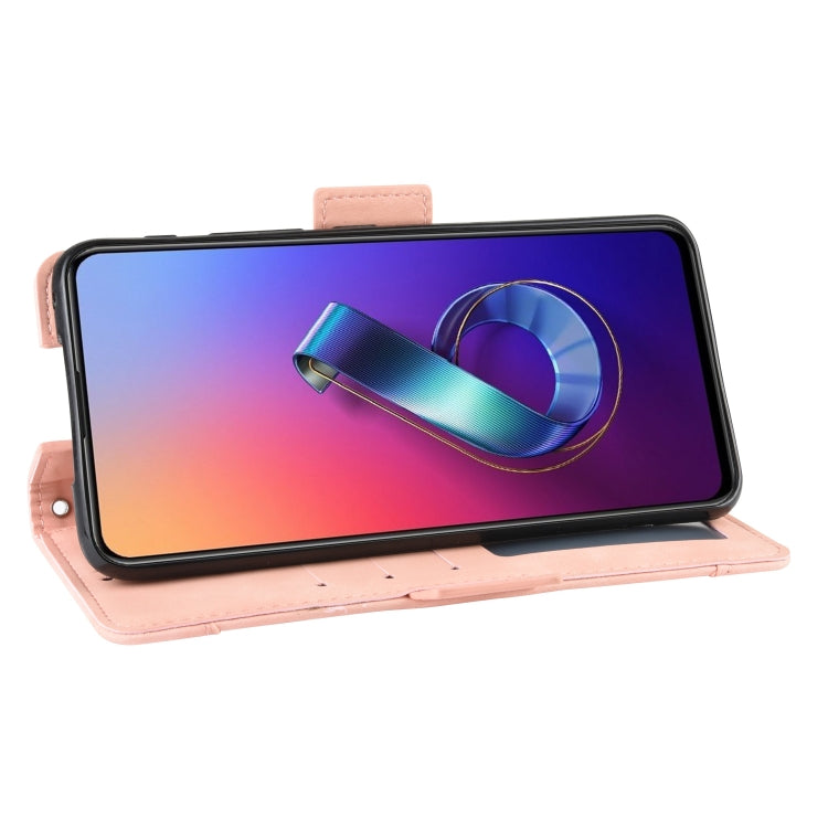 Wallet Style Skin Feel Calf Pattern Leather Case For Asus Zenfone 6 ZS630KL,with Separate Card Slot