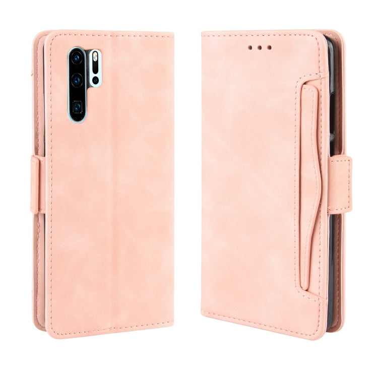 Wallet Style Skin Feel Calf Pattern Leather Case For Huawei P30 Pro,with Separate Card Slot