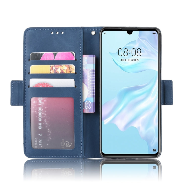 Wallet Style Skin Feel Calf Pattern Leather Case For Huawei P30,with Separate Card Slot