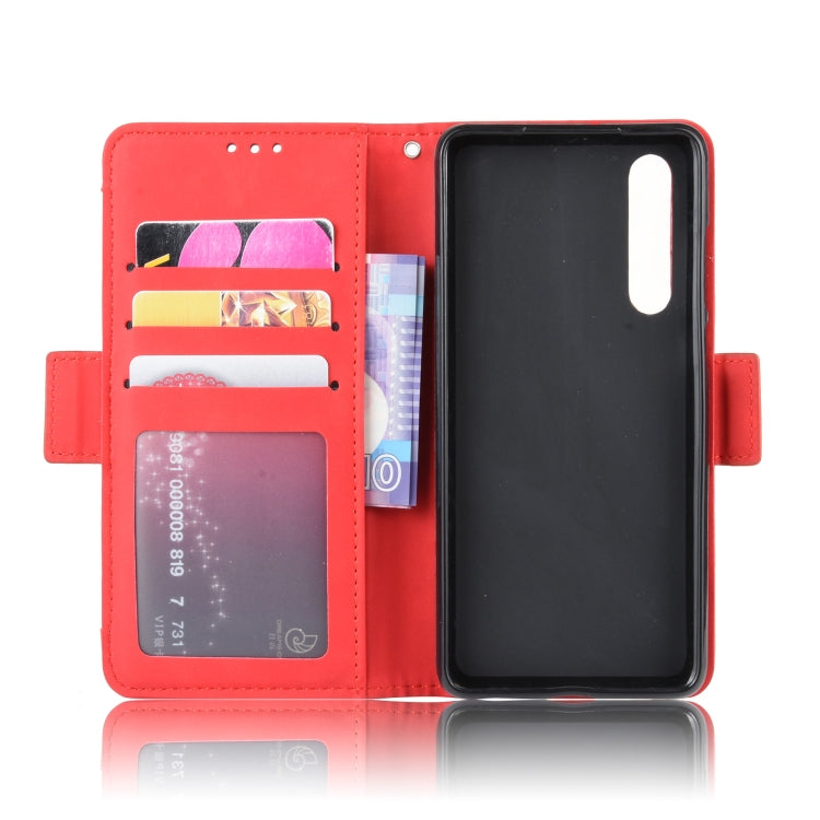 Wallet Style Skin Feel Calf Pattern Leather Case For Huawei P30,with Separate Card Slot