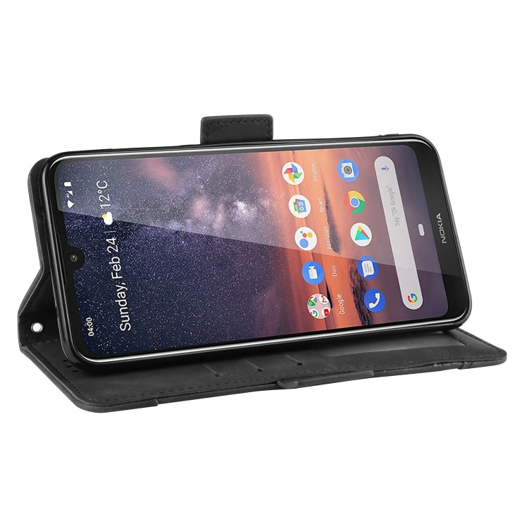 Wallet Style Skin Feel Calf Pattern Leather Case For Nokia 3.2,with Separate Card Slot