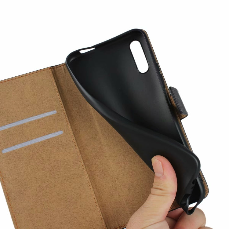 Horizontal Flip Leather Case for Huawei Honor 9X with Magnetic Clasp and Bracket and Card Slot and Wallet(Black)