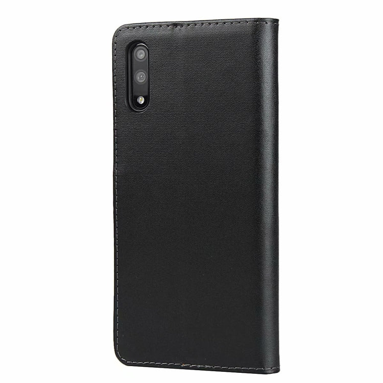 Horizontal Flip Leather Case for Huawei Honor 9X with Magnetic Clasp and Bracket and Card Slot and Wallet(Black)