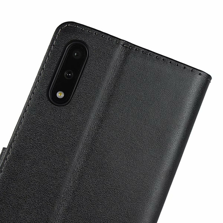 Horizontal Flip Leather Case for Huawei Honor 9X with Magnetic Clasp and Bracket and Card Slot and Wallet(Black)