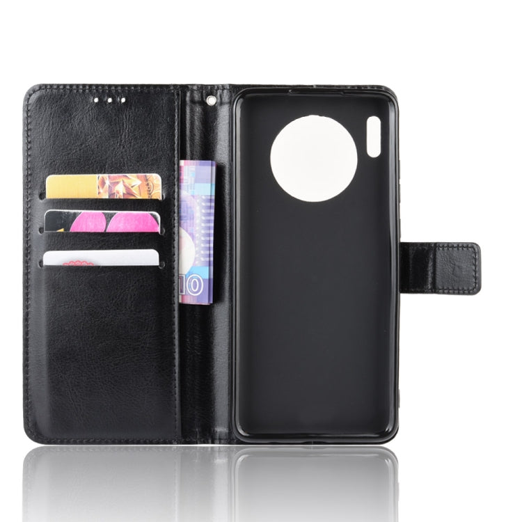 Retro Crazy Horse Texture Horizontal Flip Leather Case for Huawei Mate 30, with Holder & Card Slots & Photo Frame