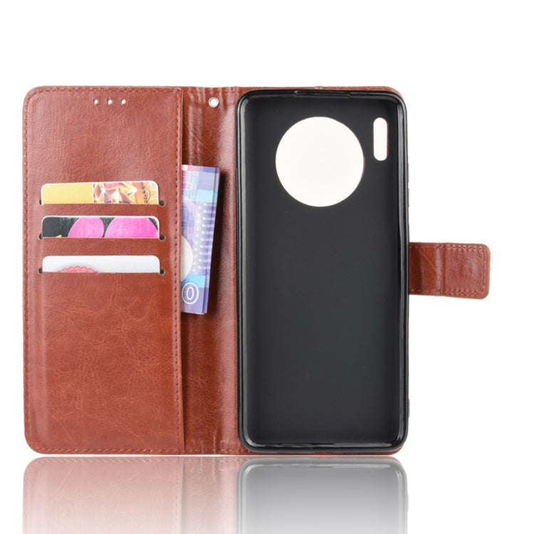 Retro Crazy Horse Texture Horizontal Flip Leather Case for Huawei Mate 30, with Holder & Card Slots & Photo Frame