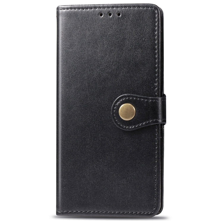 For Xiaomi Redmi Note 5 Pro Retro Solid Color Leather Buckle Mobile Phone Protection Leather Case with Photo Frame & Card Slot & Wallet & Bracket Function