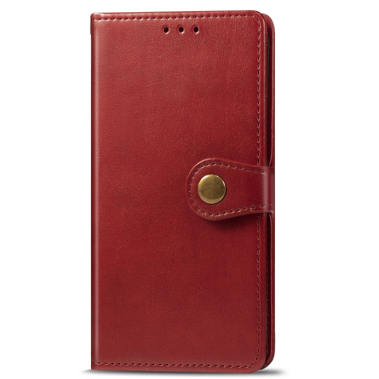 For Xiaomi Redmi Note 5 Pro Retro Solid Color Leather Buckle Mobile Phone Protection Leather Case with Photo Frame & Card Slot & Wallet & Bracket Function