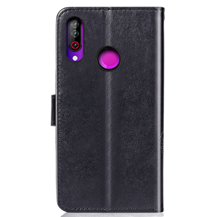 For LG W30 Lucky Clover Pressed Flowers Pattern Leather Case , with Holder & Card Slots & Wallet & Hand Strap