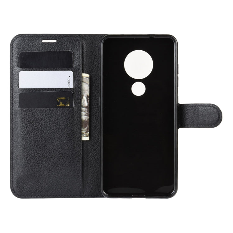 Litchi Texture Horizontal Flip Leather Case for Nokia 6.2, with Wallet & Holder & Card Slots