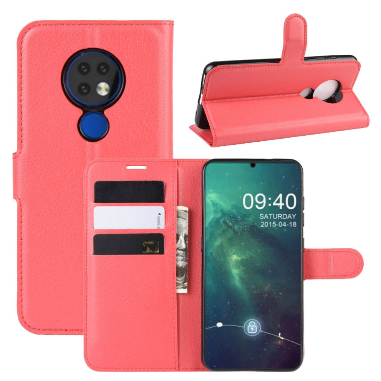 Litchi Texture Horizontal Flip Leather Case for Nokia 6.2, with Wallet & Holder & Card Slots
